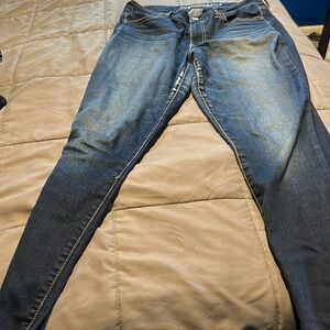 American Eagle Jeggings size 10 dark wash high rise super stretch